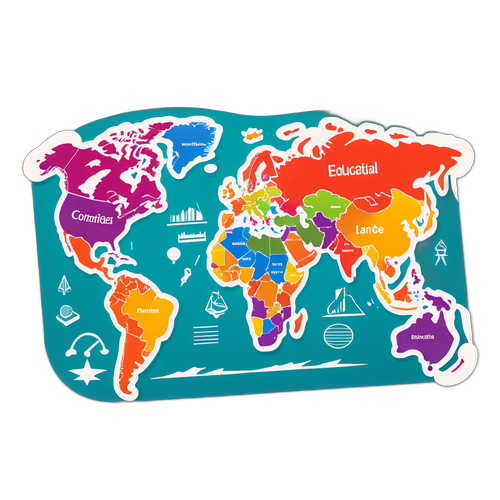 教育资源变化的多彩地图