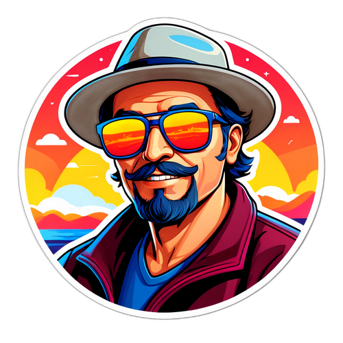 István Hajdú B. karaktere napszemüvegben