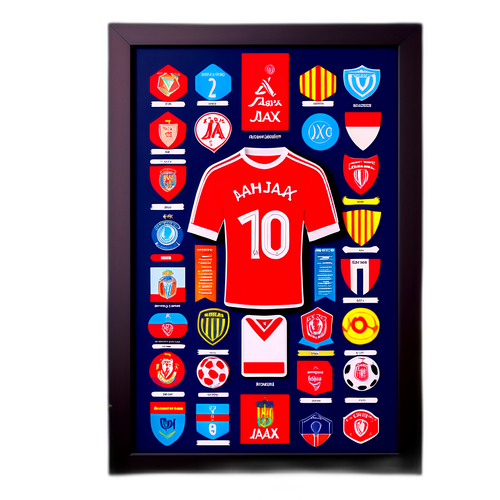 Σχεδίαση φανέλας Άγιαξ με μαγεία ποδοσφαίρου