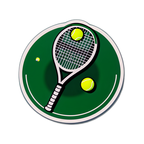Rappresentazione minimalista del Centre Court di Wimbledon