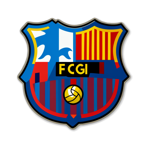 Stiker Barcelona Bergaya: Gabungkan Crest Distinctif dan Warna Ikonik dalam Satu Gambar!