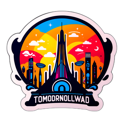 สติกเกอร์ที่มีบรรยากาศของ Tomorrowland