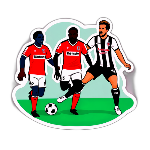 สติ๊กเกอร์การแข่งขันฟุตบอล กริมสบี้ ทาวน์ vs เบรนท์ฟอร์ด
