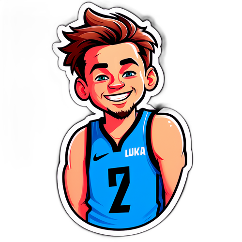 Σχέδιο του Λούκα Ντόντσιτς με φωτεινά χρώματα και χιούμορ, σαν καρικατούρα