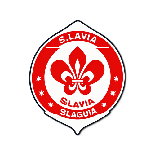 Neuvěřitelný sticker SK Slavia Praha: Spojení vášně fanoušků a týmového znaku!