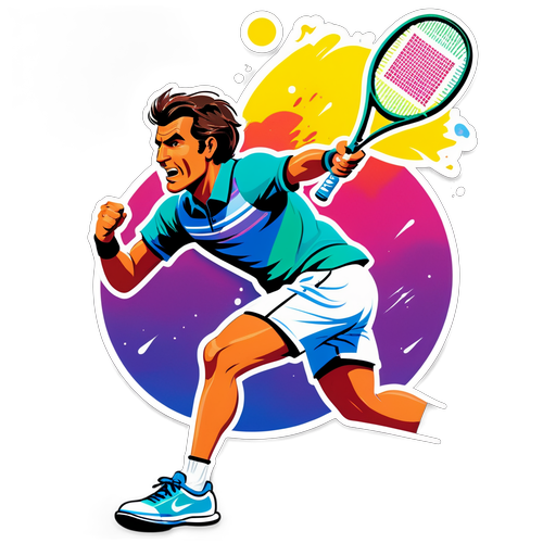 Jack Draper Tennis Action Sticker