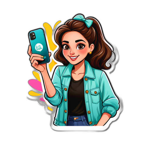 Crea un adesivo divertente di Giulia dal Grande Fratello