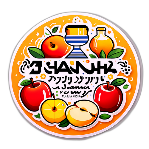 Diseño que celebra el Año Nuevo Judío