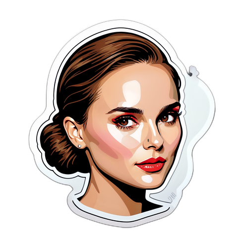 Ritratto Minimalista di Natalie Portman