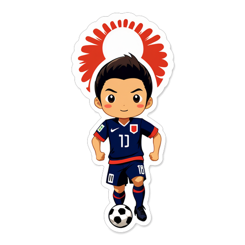 サッカー日本代表キャラクターイラスト