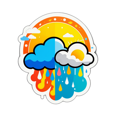 Masayang Sticker ng Panahon