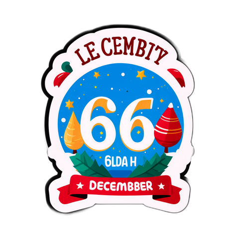 Aralık 6'nın Özel Günü Temalı Çıkartma