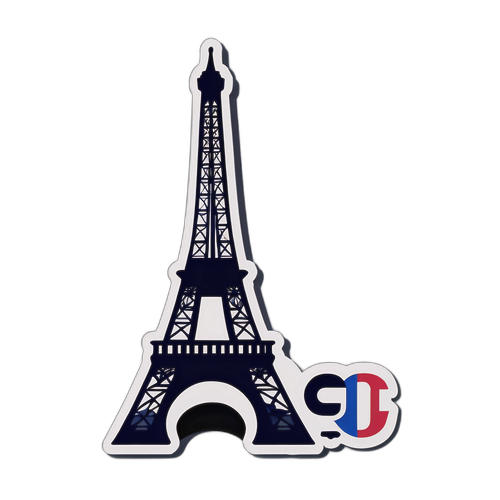 Elegant Eiffel Tower i PSG Farver