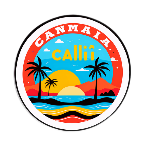 Stiker Kalifornia Minimalis