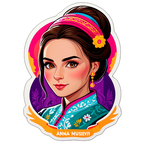 Портрет Анны Мусевич в восточном стиле