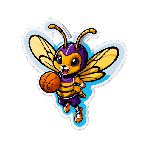 Mag-ingat sa Buzzworthy Cutie! Ang Cartoon Hornet na Nagba-Basketball ay Tiyak na Kakaiba!