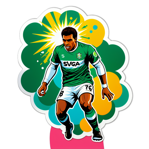 Coritiba vs. Santos em Pop Art: A Energia do Jogo em Cores Vibrantes!