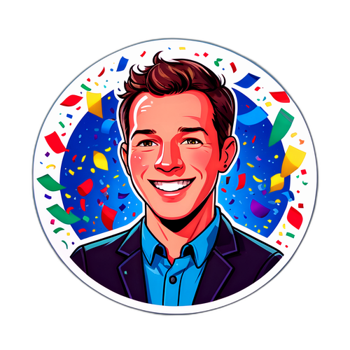Sticker de Ben Shelton en una pose de celebración