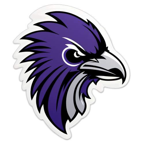 Baltimore Ravens Clash Against the Eagles Sticker