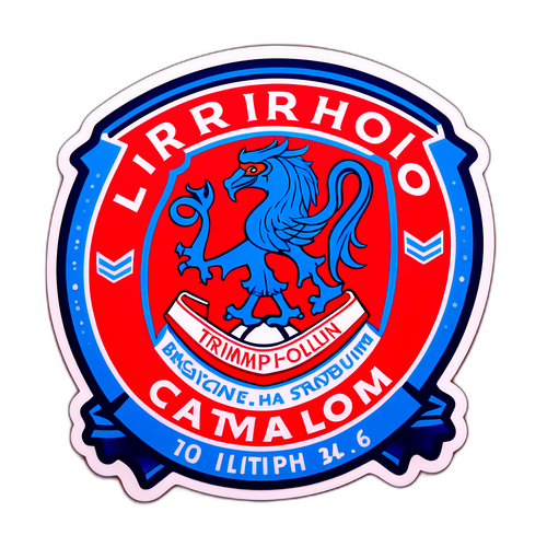 Дизайн, що символізує важкий момент і тріумф на стадіоні Ліверпуля під час матчу проти Брайтона