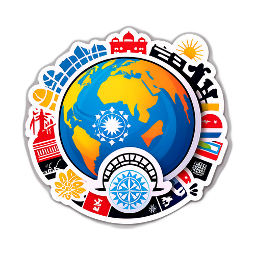 Sticker ya UNESCO na Utamaduni Mbalimbali