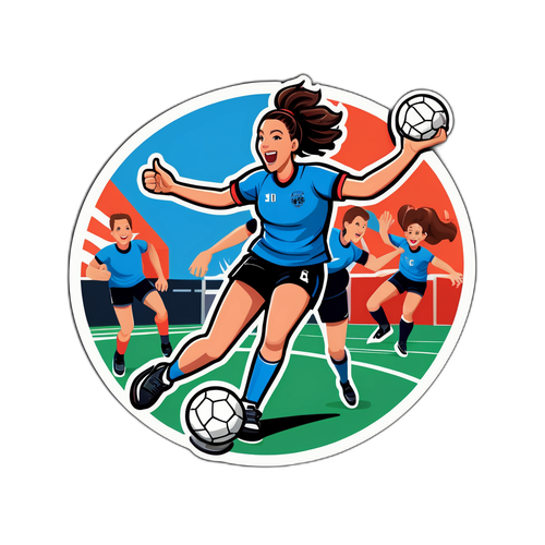 Håndboldscenarie med Sarah Paulsen