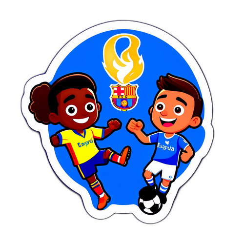 Sticker jucătorilor din meciul Espanyol vs. Barcelona