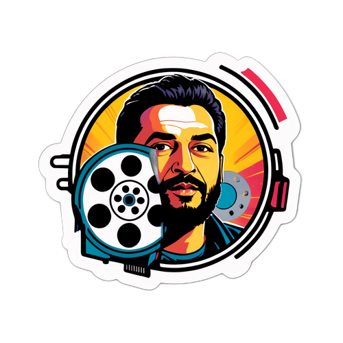 Autocollant de Djamel Mazi en tant que tête de projet cinématographique