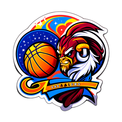 Vibrant na Sticker ng Cavaliers at Magic
