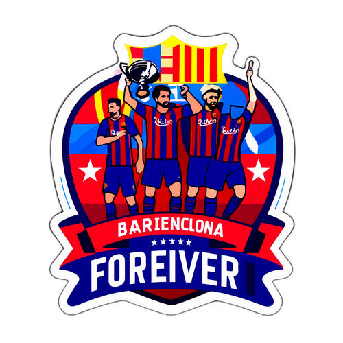 Autocolant Sportiv Barcelona
