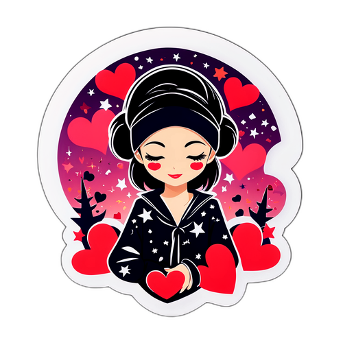 Romantische Sticker van Sien