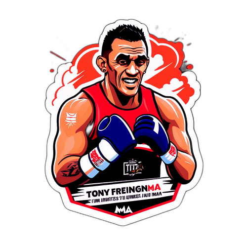 Tony Ferguson'ın MMA Yolculuğu Zaman Çizelgesi Sticker Tasarımı