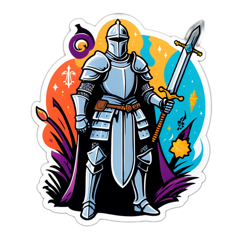 En mystisk ridder sticker
