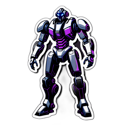 Sticker del robot Mech futuristico