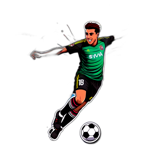 Pemain Bola Sepak dari Santa Clara dalam Aksi