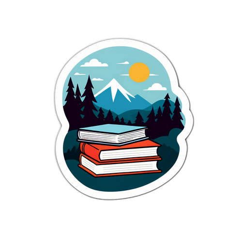 Minimalist Knausgård-inspirert klistremerke