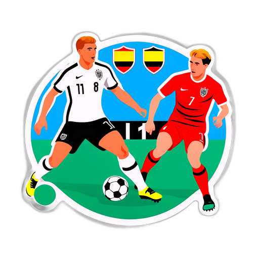 Cảnh bóng đá giữa U-21 Anh và U-21 Đức