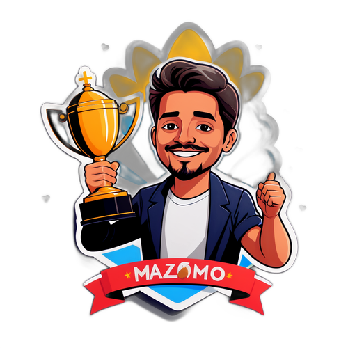 Marcos Olmedo levantando un trofeo