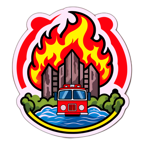 基隆火災關懷貼紙