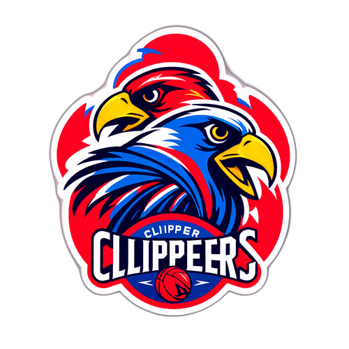 Action-Packed Clippers vs. Hawks Sticker