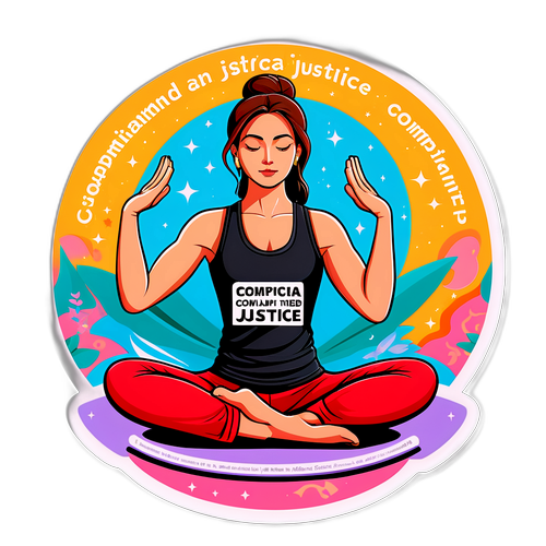 Yoga Pose mit Motivationssprüchen