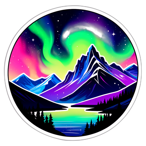 De charme van het noordlicht boven de Belgische bergen