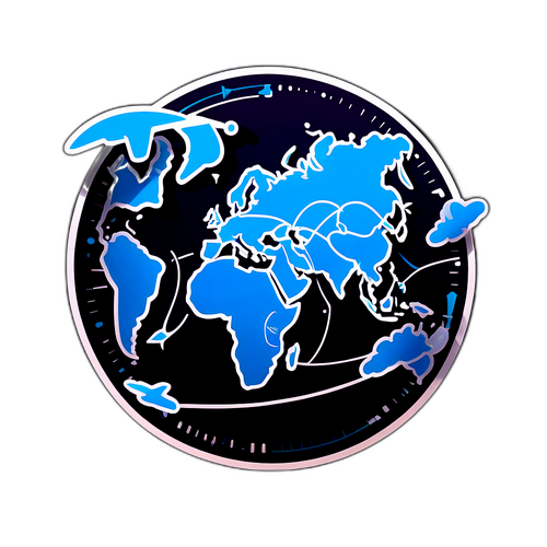 Modern design av flygplansspårare med inspelade flygvägar