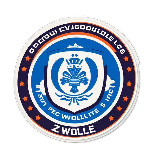 PEC Zwolle's Legendarische Logo Omringd door een Dynamische Sportcirkel!