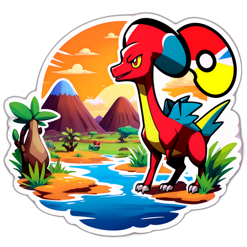 Autocollant thématique pour le DLC ZA de Pokémon