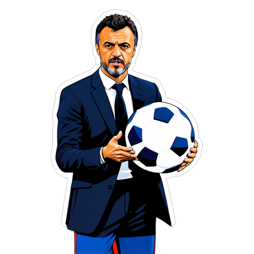 Luis Enrique s fotbalovým míčem