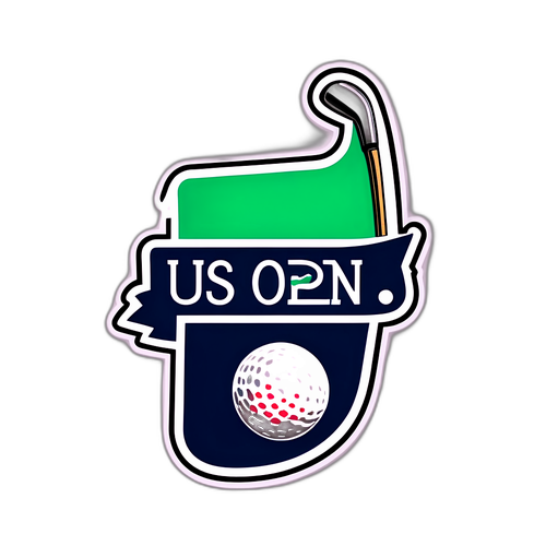 สติ๊กเกอร์การแข่งขันกอล์ฟ US Open