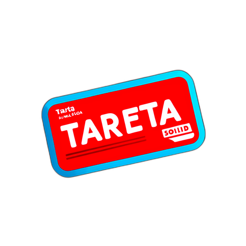 Striking Red Card Sticker: Tarjeta Roja