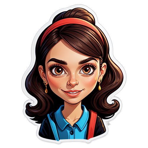 Retrato caricaturesco de Karina Milei