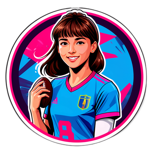 Vibrante und energiegeladene Portrait von Aitana Bonmatí
